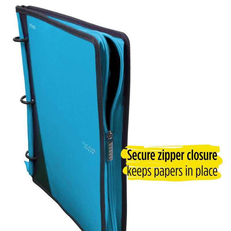 Five Star Flex Hybrid NoteBinder, 1 Inch Ring Binder, Notebook and Binder All-in-One, Teal (73420) - Image 4